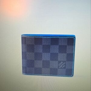 Louis Vuitton Black/Grey and Blue with Damier Pattern